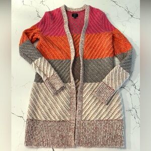 American Eagle Colorblock Sweater Cardigan